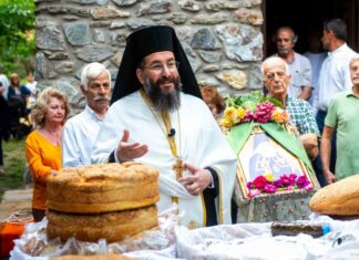 Ο Εσπερινός του Αγίου Λουκά του Ιατρού στη Νέδουσα Μεσσηνίας