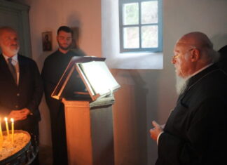 Ίμβρος: Ο Οικουμενικός Πατριάρχης Βαρθολομαίος στο Εξωκκλήσι του Αγίου Χαραλάμπους