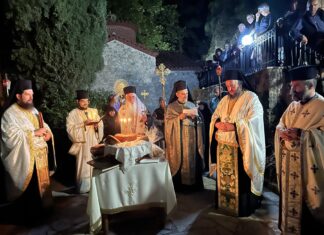 Θεία Λειτουργία για την Εορτή του Αγίου Ιωάννη στον Ελεώνα Θηβών