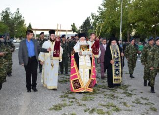 Υποδοχή Τιμίας Κάρας του Οσίου Δαυίδ στο 304 ΠΕΒ
