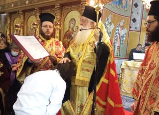 Βόλος: Ρασοφορία νέου Μοναχού από τον Μητροπολίτη Ιγνάτιο