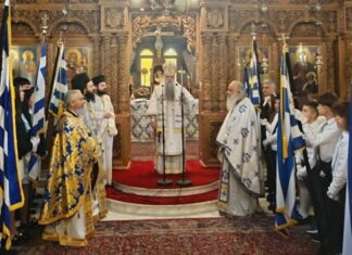 Στην Αριδαία για τον εορτασμό του Ευαγγελισμού της Θεοτόκου ο Επίσκοπος Αλμωπίας