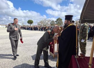 Ο Μητροπολίτης Κιλκισίου στην ορκωμοσία των νεοσυλλέκτων 2025 Β’ ΕΣΣΟ