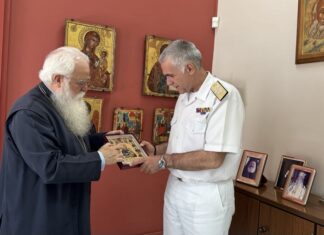 Συνάντηση του Μητροπολίτη Δημητριάδος με τον νέο Διοικητή του Λιμενικού