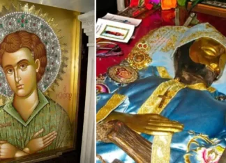 «Δώσ’ μου το χέρι σου Γιωργάκη, ανέβα στ’ άλογό μου, είμαι ο Άγιος Ιωάννης από την Ρωσία»