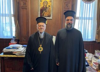 Ο Θήρας Αμφιλόχιος στον Οικουμενικό Πατριάρχη