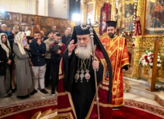 Πανηγυρικός εορτασμός των Χριστουγέννων στο Θεοδέγμον Σπήλαιο της Βηθλεέμ