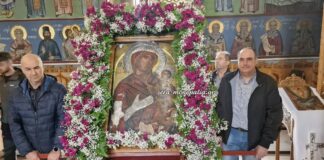 Η μεταφορά της Παναγίας της Μηλιώτισσας από τη Μηλιά Αλμωπίας στα Γιαννιτσά