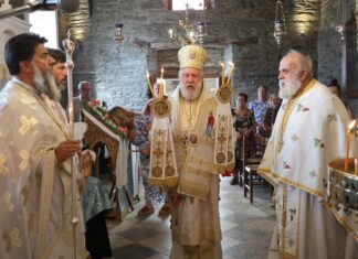 Άνδρος: Λαμπρός εορτασμός στην Ιερά Μονή Αγίας Ειρήνης Χρυσοβαλάντου