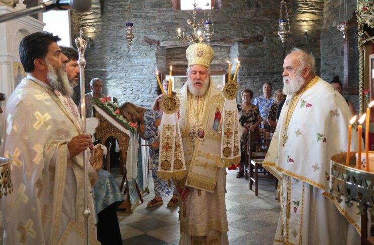 Άνδρος: Λαμπρός εορτασμός στην Ιερά Μονή Αγίας Ειρήνης Χρυσοβαλάντου