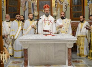 Λαμπρή Αγρυπνία στην Πυλαία: Ακολουθία επί διασαλεύσει Αγίας Τραπέζης από τον Μητροπολίτη Φιλόθεο