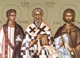 Εορτή των Αγίων Λαυρεντίου, Ξύστου και Ιππόλυτου – Συναξάρι