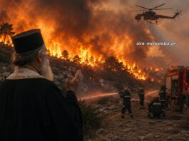 Στο πλευρό των πυροσβεστών η Εκκλησία: Προσευχές και οδύνη για τους πέντε πεσόντες ήρωες