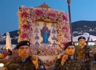 Λαμπρός εορτασμός για τη Σύναξη των Σαμίων Αγίων στη Σάμο