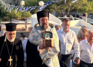 Στην Σαντορίνη το Χαριτόβρυτο Λείψανο του Προστάτου των καρκινοπαθών Αγίου Παρθενίου Επισκόπου Λαμψάκου