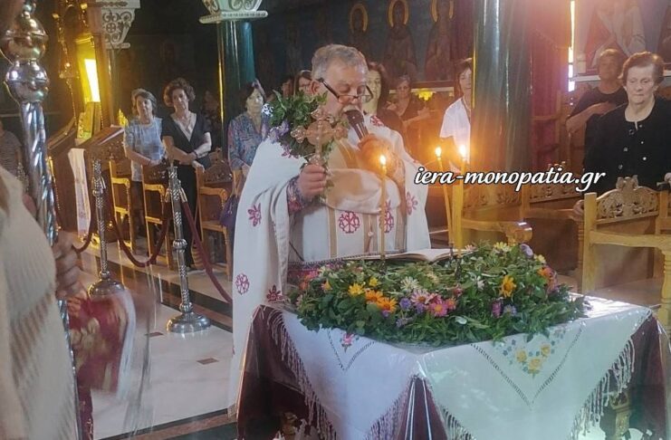 Με κατάνυξη η εορτή της Υψώσεως του Τιμίου Σταυρού στην Παναγία τη Μηλιώτισσα