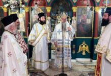 Αρχιερατική Θεία Λειτουργία από τον Επίσκοπο Αλμωπίας Στέφανο στην Επισκοπή Ναούσης