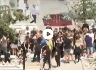 Αδιανόητες εικόνες στην κηδεία του Μαζωνάκη – Έσπασε μνήμα και άνθρωποι βρέθηκαν μέσα σε τάφο (ΒΙΝΤΕΟ)