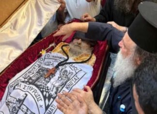 Η Εξόδιος Ακολουθία του Γέροντα Χρυσοστόμου: 40 χρόνια προσφοράς στην έρημο του Ιορδάνη