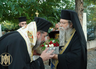Στο Πανόραμα η Τιμία Κάρα του Οσίου Δαβίδ του Γέροντος