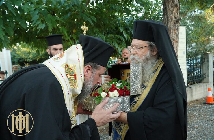 Στο Πανόραμα η Τιμία Κάρα του Οσίου Δαβίδ του Γέροντος
