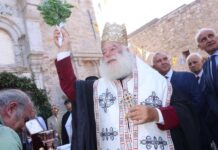 Χίος: Θυρανοίξια του Αγίου Γεωργίου Συκούση από τον Πατριάρχη Αλεξανδρείας