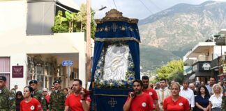Η Καλαμάτα υποδέχθηκε την Παναγία τη Δημιοβίτισσα