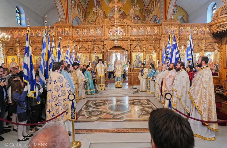 Με εκκλησιαστική λαμπρότητα και κατάνυξη τιμήθηκαν τα 114α Ελευθέρια της Νάουσας
