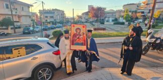 Ιστορικές στιγμές στο Αγρίνιο: Ενθρονίστηκε το ακριβές αντίγραφο της Παναγίας της Πορταΐτισσας