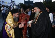 Τα Άνω Πατήσια υποδέχθηκαν τα Χαριτόβρυτα Λείψανα των Αγίων Ραφαήλ, Νικολάου και Ειρήνης