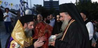 Τα Άνω Πατήσια υποδέχθηκαν τα Χαριτόβρυτα Λείψανα των Αγίων Ραφαήλ, Νικολάου και Ειρήνης